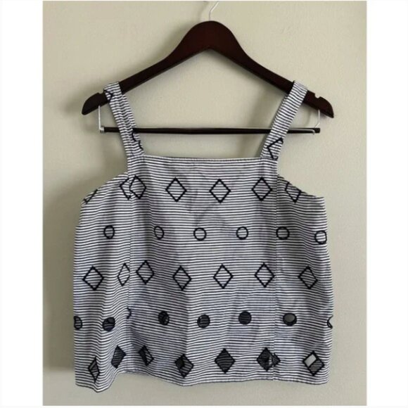 Madewell Embroidered Apron Tank - Picture 4 of 9